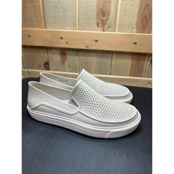 Womens Size 10 Crocs LiteRide Slip-On Shoes Grey Perforated Comfort Lightweight - Picture 1 of 8
